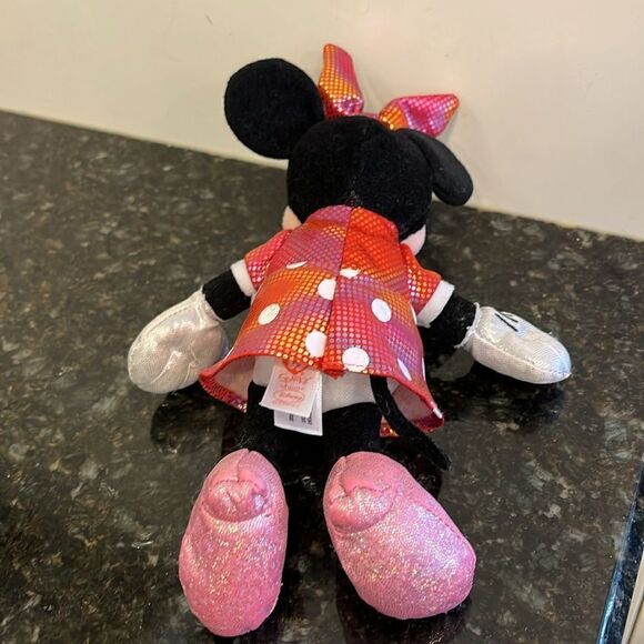 TY Beanie Baby - Disney Sparkle - MINNIE MOUSE (Rainbow Dress) (8 inch) - Picture 6 of 9
